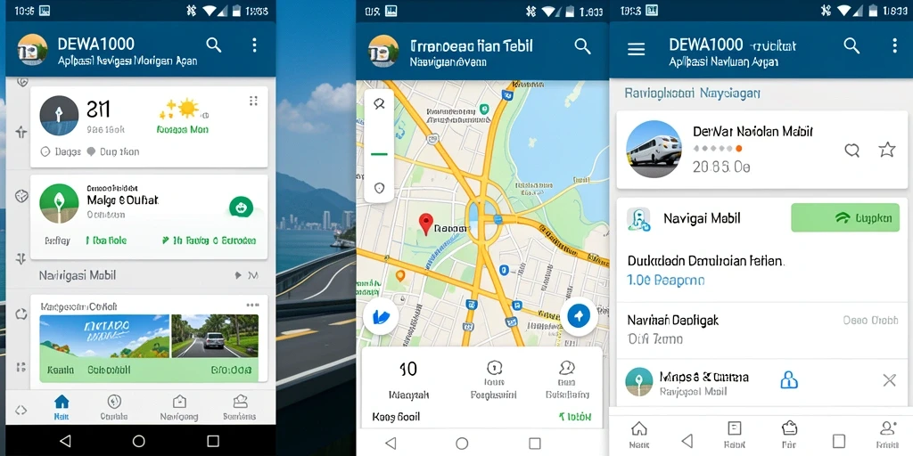 Antarmuka DEWA1000 yang user-friendly dan navigasi yang jelas.