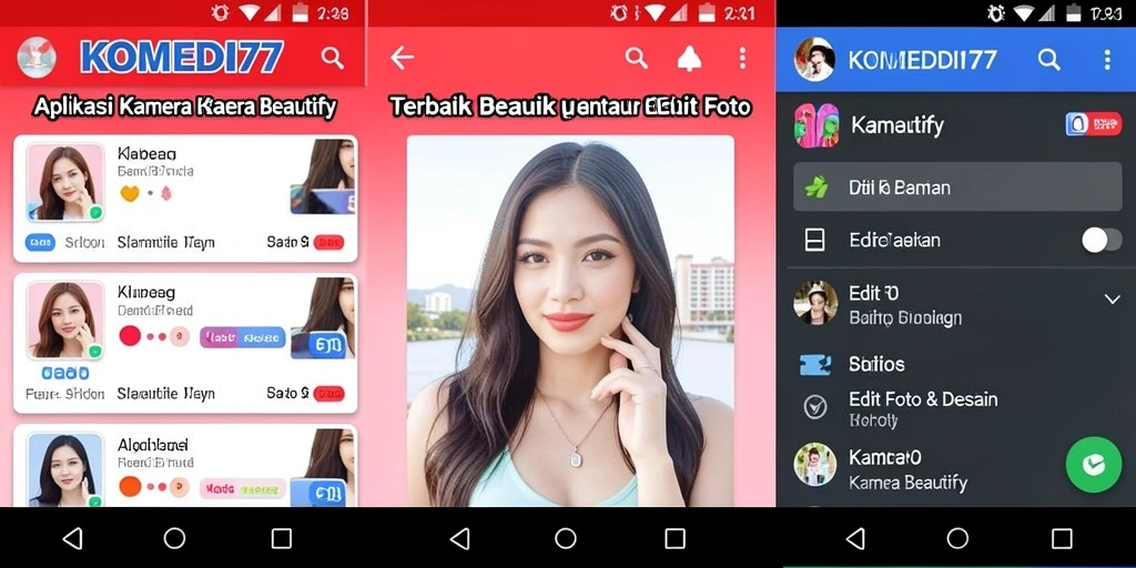 Screenshot KOMEDI77 menampilkan fitur editing foto yang canggih dan user-friendly.