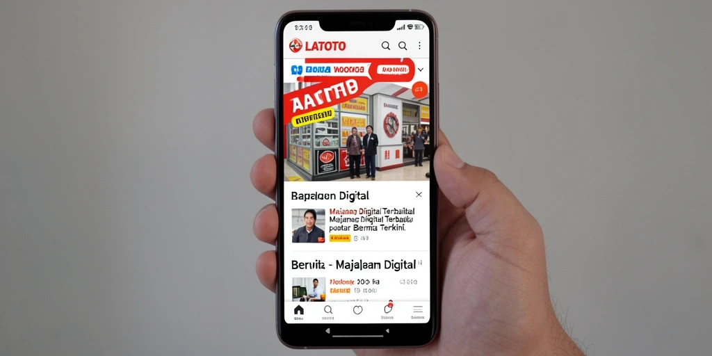 Antarmuka aplikasi LATOTO yang menarik dan informatif.