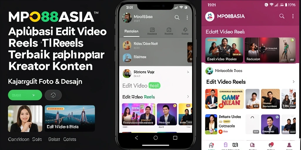 Tampilan antarmuka MPO88ASIA saat mengedit video reels yang menarik.