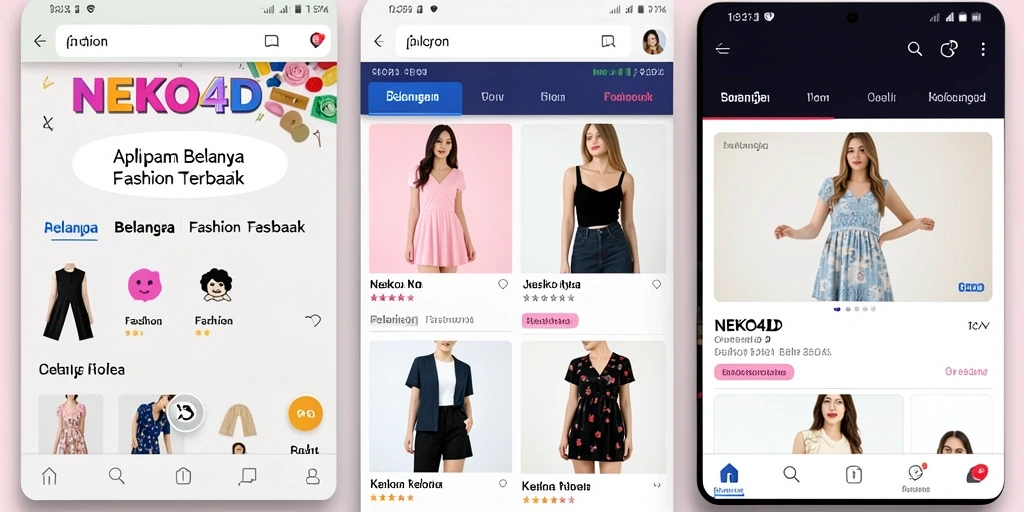 Tampilan antarmuka aplikasi NEKO4D yang modern dan menarik.