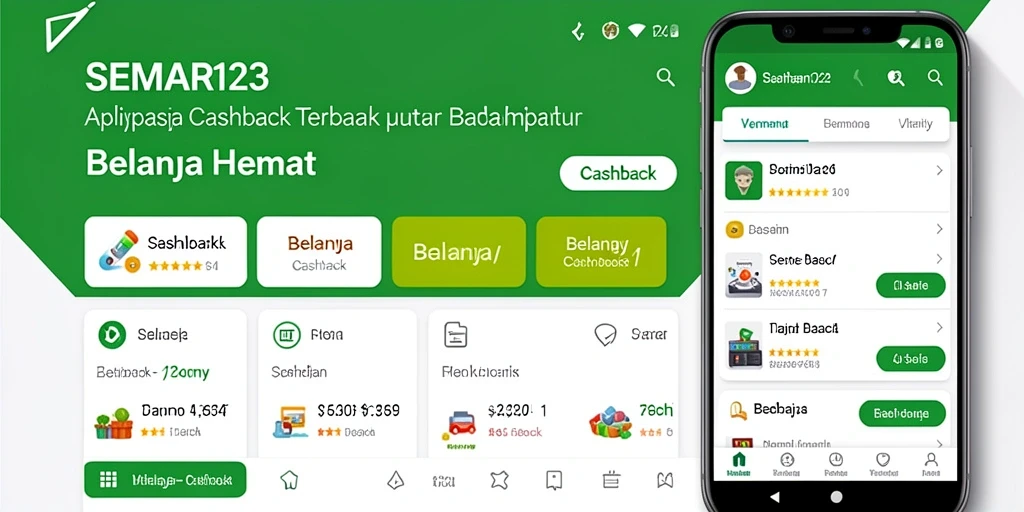 Antarmuka aplikasi SEMAR123 yang memudahkan pengguna mendapatkan cashback.