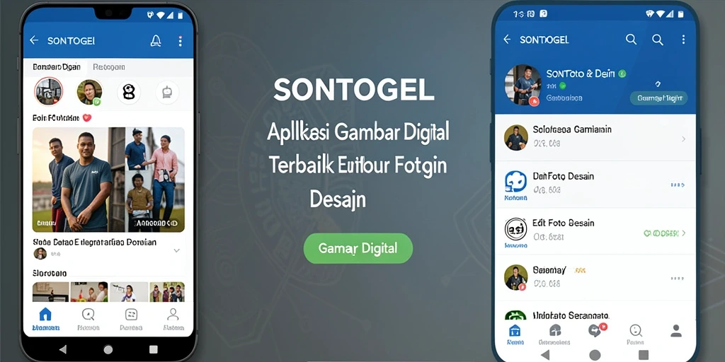 Tampilan antarmuka SONTOGEL saat mengedit foto.