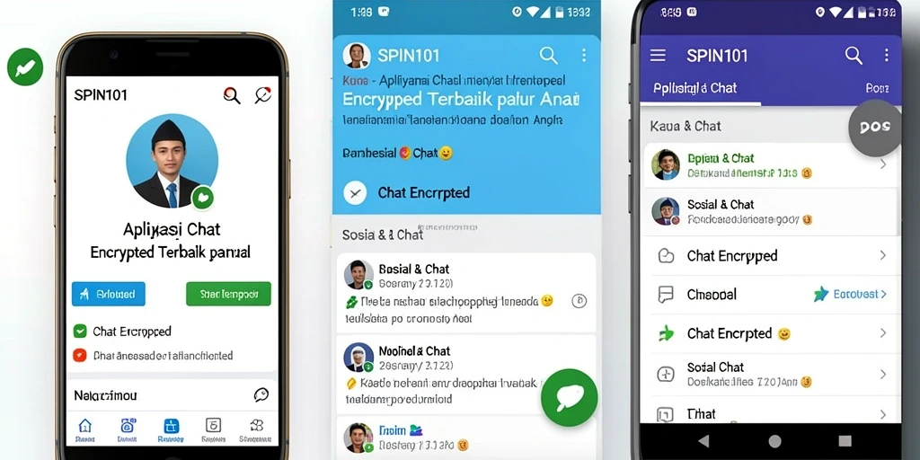 Tampilan antarmuka SPIN101 yang sederhana dan fungsional.