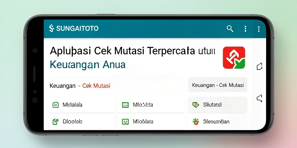 Antarmuka SUNGAITOTO yang user-friendly untuk Cek Mutasi.
