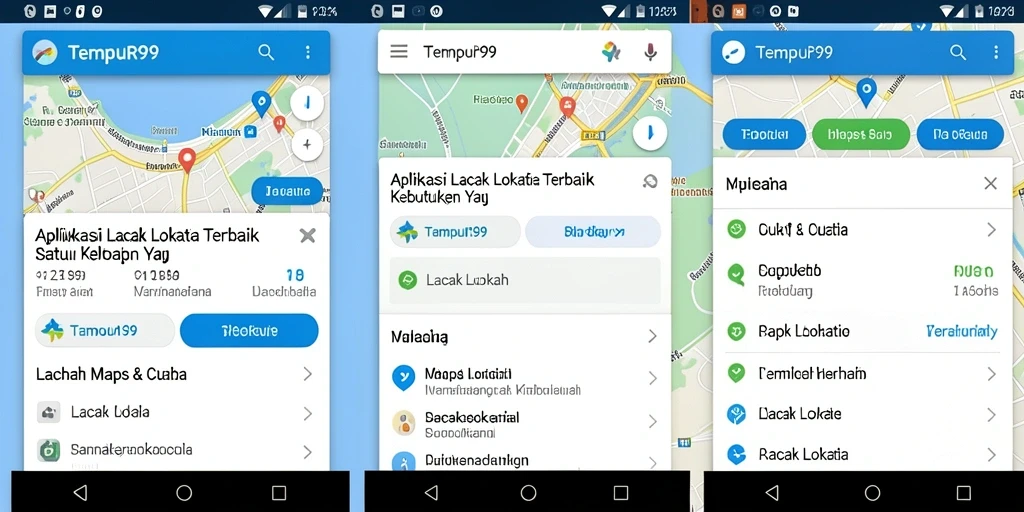 Antarmuka intuitif TEMPUR99 untuk pelacakan lokasi real-time.