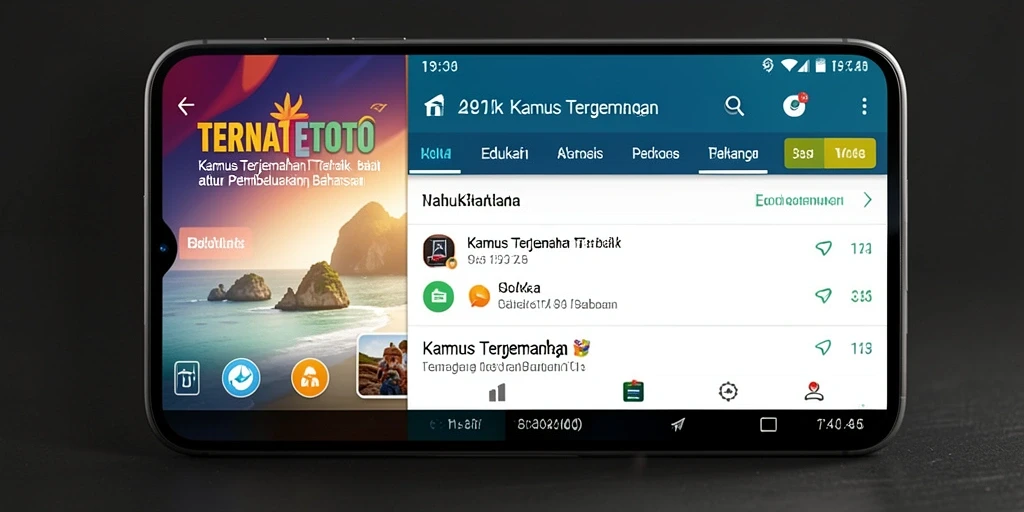 Tampilan antarmuka utama TERNATETOTO dengan fungsi pencarian kamus.