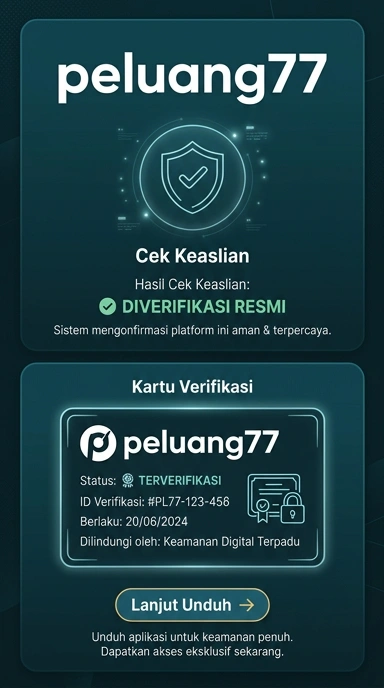 Halaman Resmi peluang77 untuk Pengguna Android